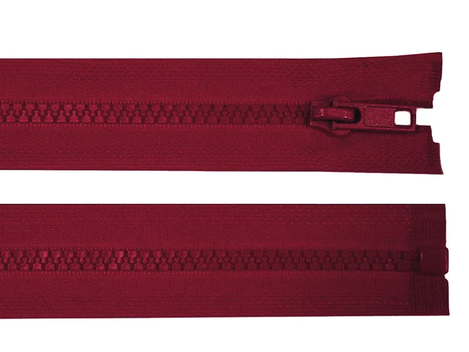BORDO * Kostěný zip délka 80 cm - bundový