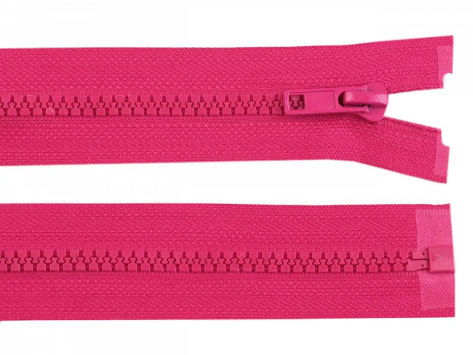 TM. RŮŽOVÁ * Kostěný zip délka 75 cm - bundový