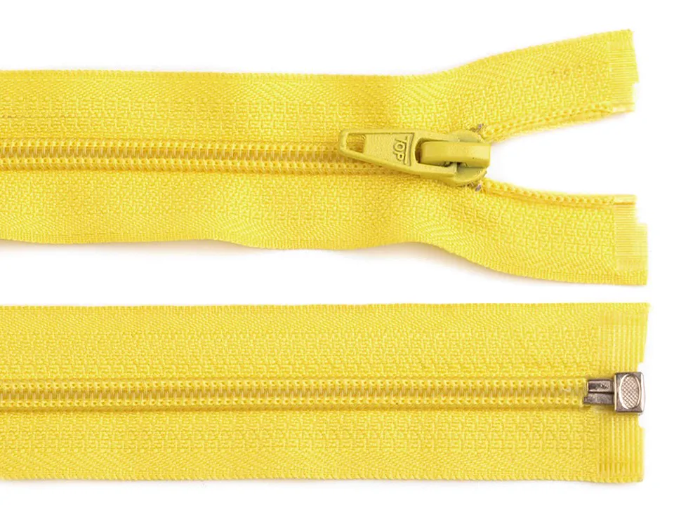 ŽLUTÁ * Spirálový zip délka 35 cm - bundový