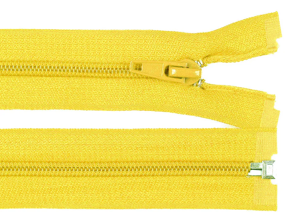 ŽLUTÁ * Spirálový zip délka 70 cm - bundový